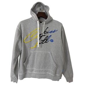 Cookies SF Mens Gray Embroidered Script Logo Pullover Hoodie Large 100% Cotton